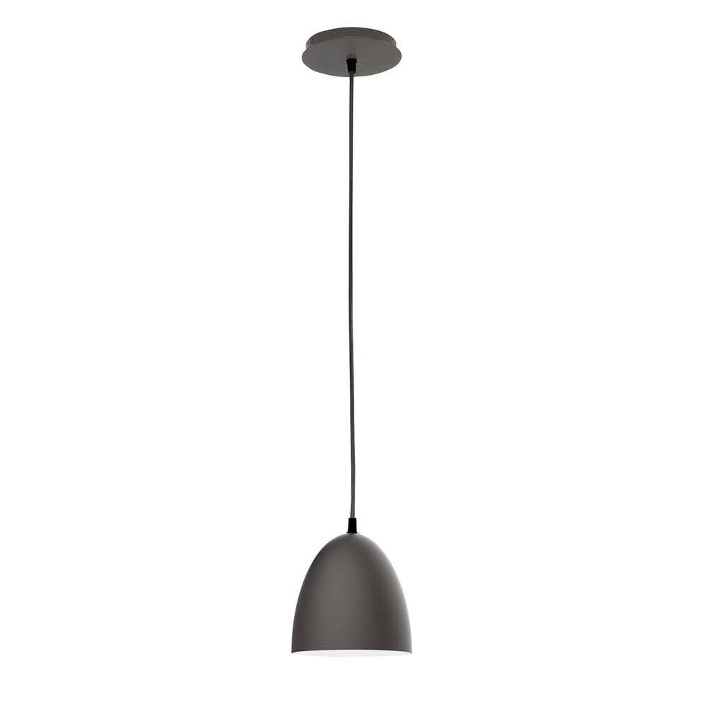 6&#34; Jill shade, black cord with canopy, Bronze Matte