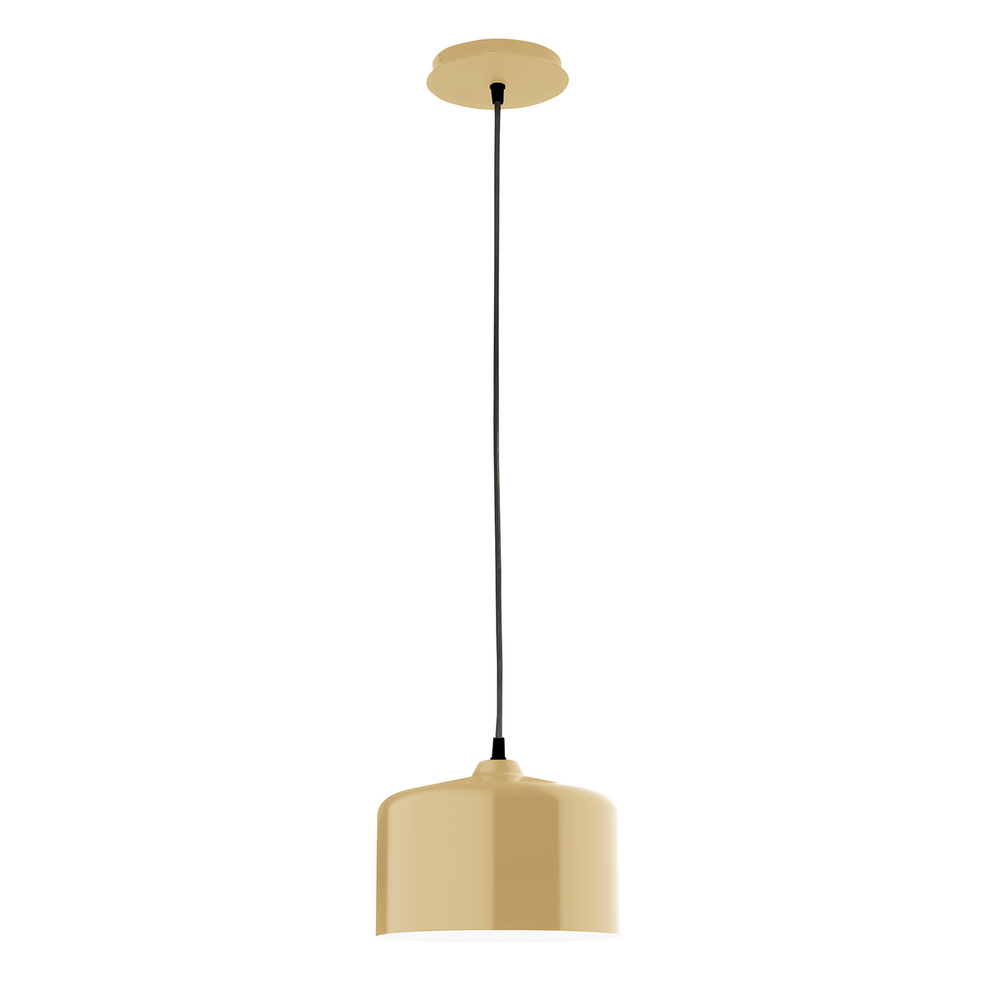 8.5&#34; Julia shade, white cord with canopy, Ivory