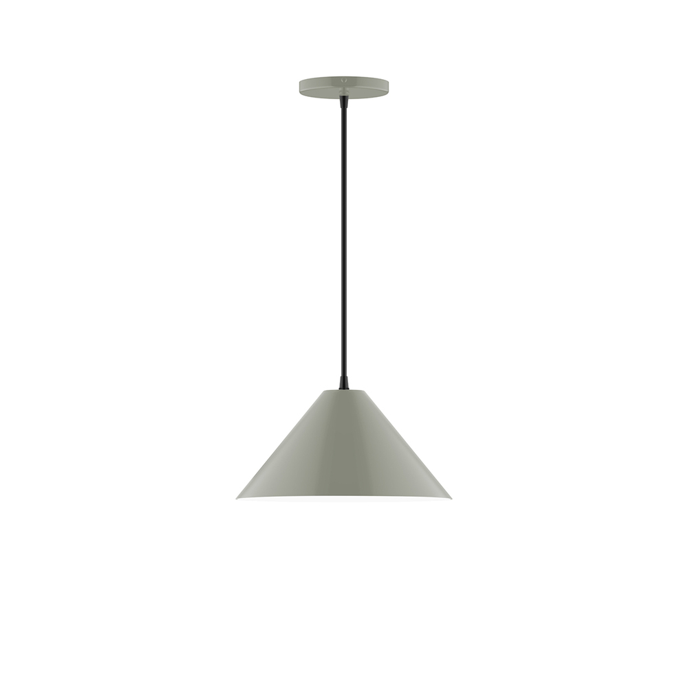 12&#34; Pinnacle Pendant, Moss Green