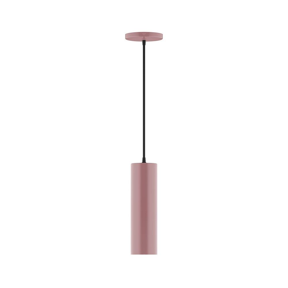 3.5&#34; x 12&#34; Beam Pendant, white cord with canopy, Mauve