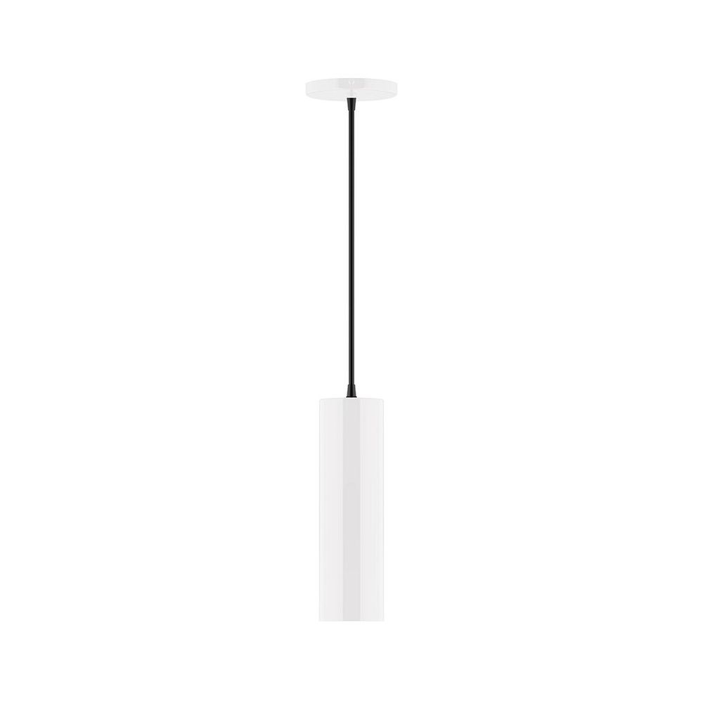 3.5&#34; x 12&#34; Beam Pendant, white cord with canopy, White