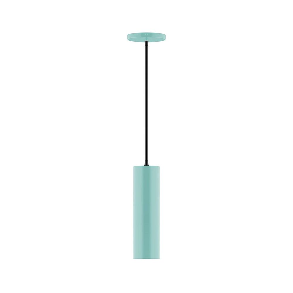 3.5&#34; x 12&#34; Beam Pendant, white cord with canopy, Sea Green