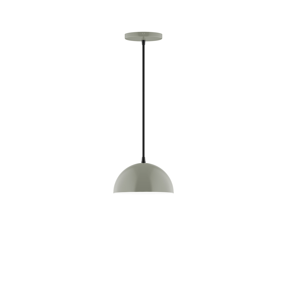8&#34; Arcade Pendant, Moss Green