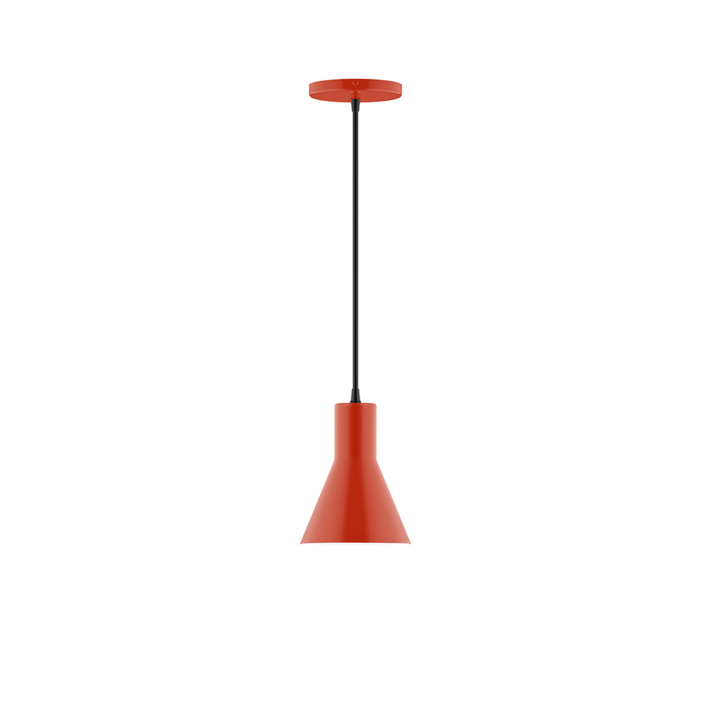 6&#34; Flare Pendant, Vermillion
