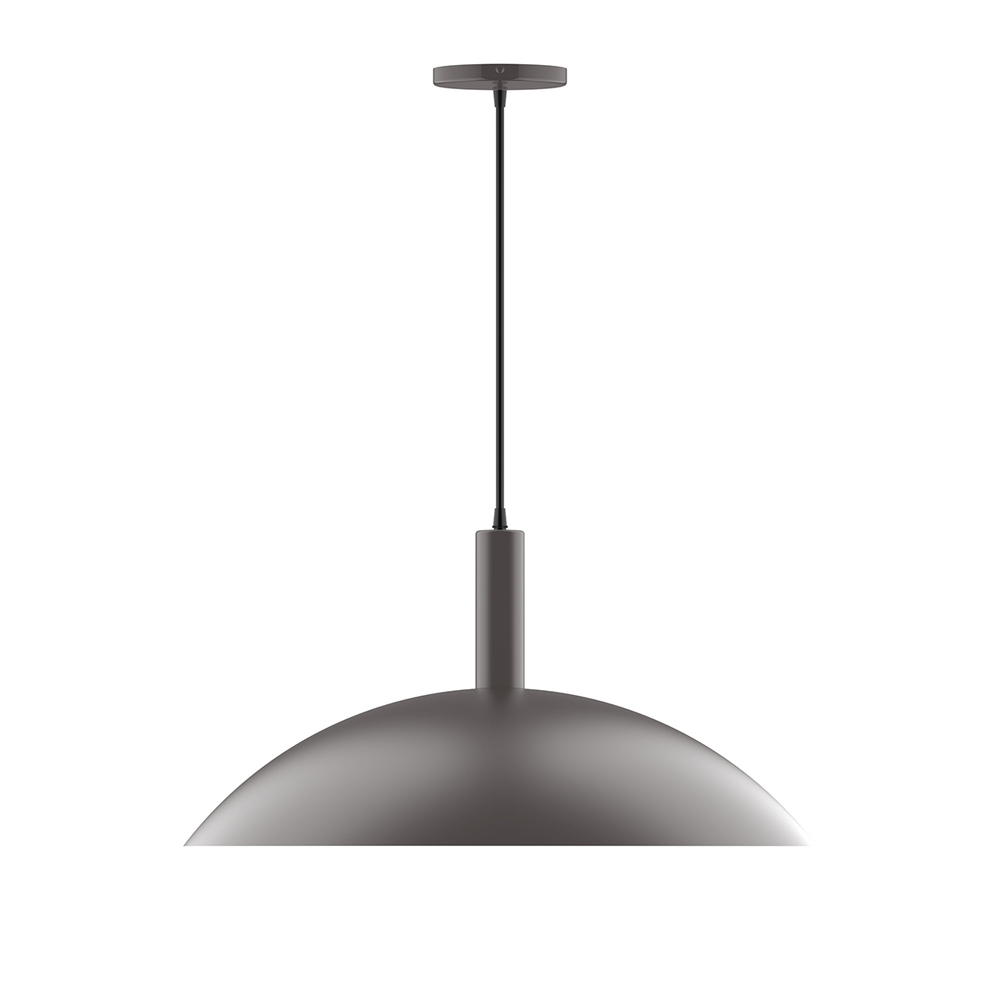 18&#34; Chase Pendant, white cord with canopy, Bronze Matte