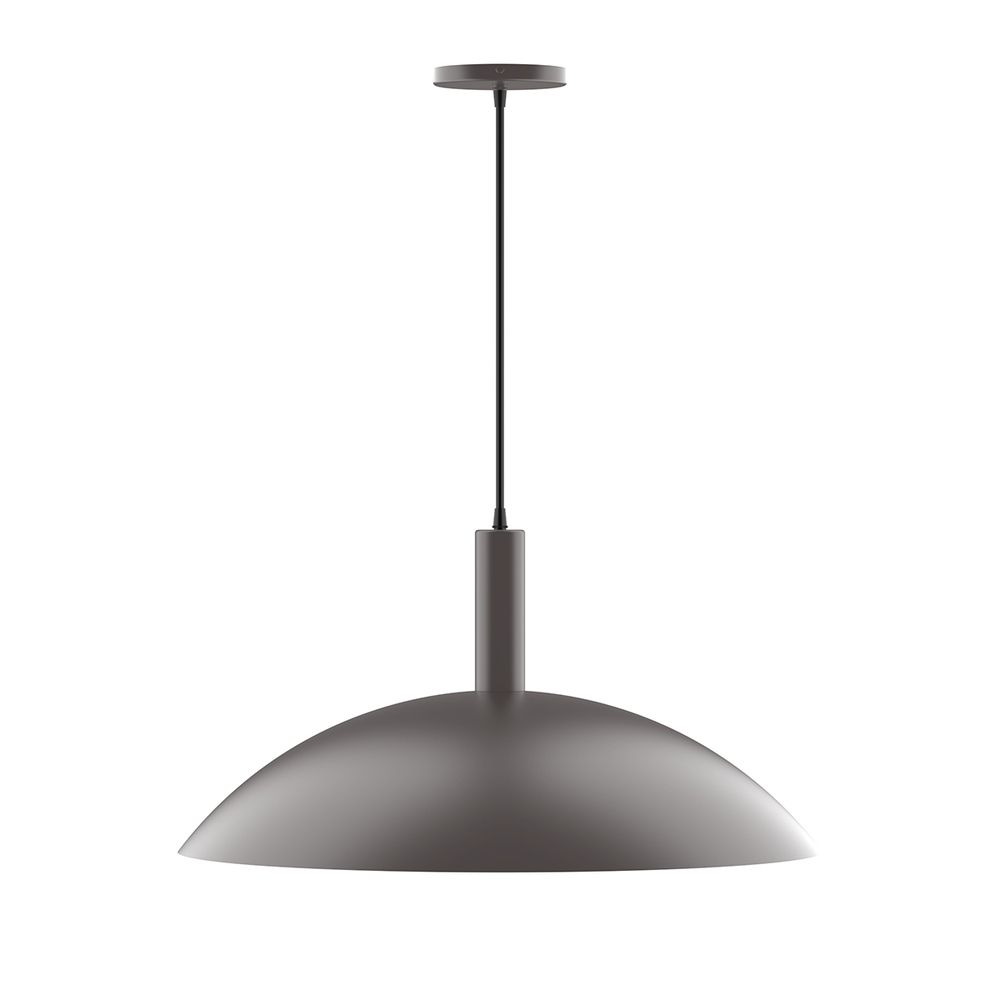 24&#34; Glow Pendant, white cord with canopy, Bronze Matte