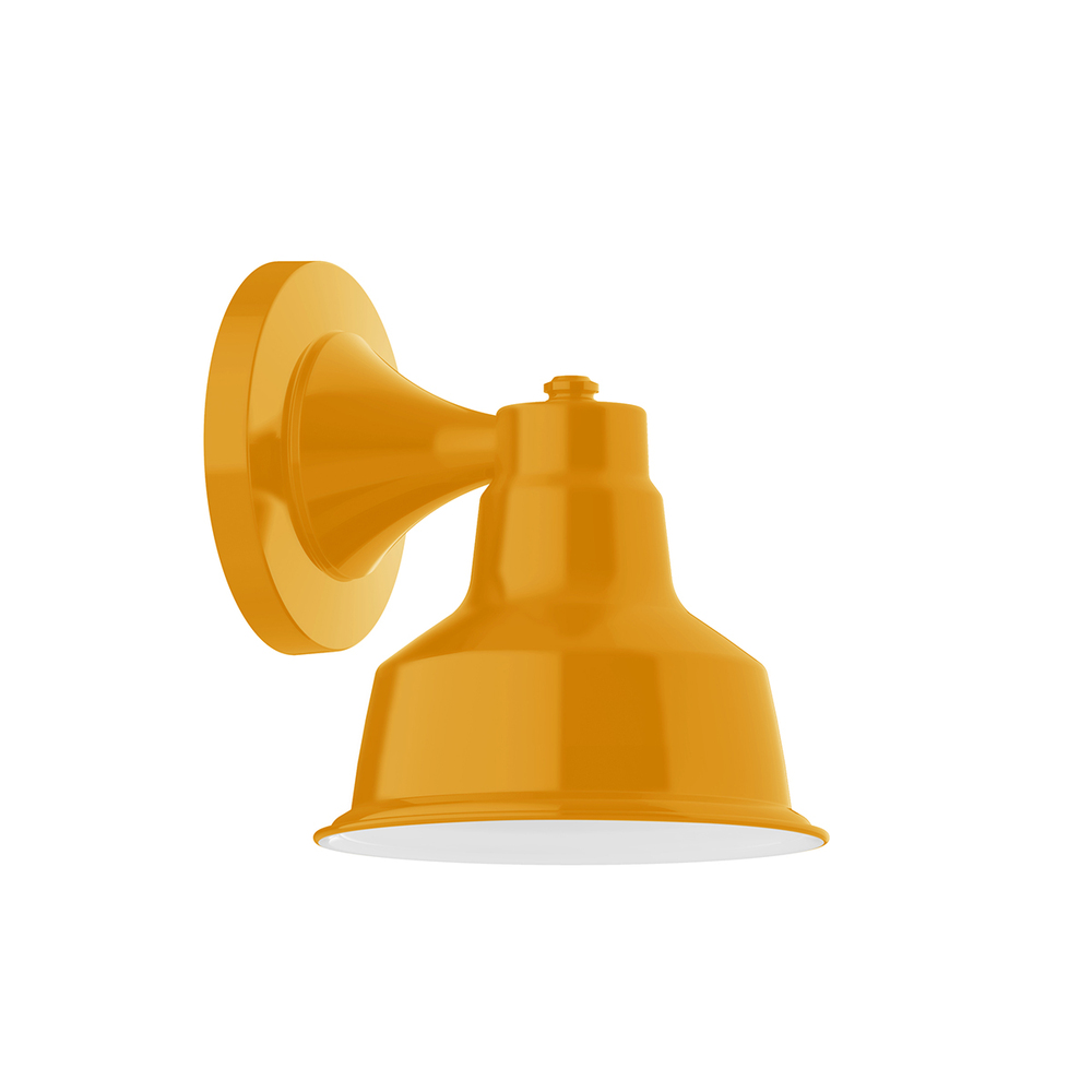 8&#34; Warehouse shade, wall mount sconce, Bright Yellow