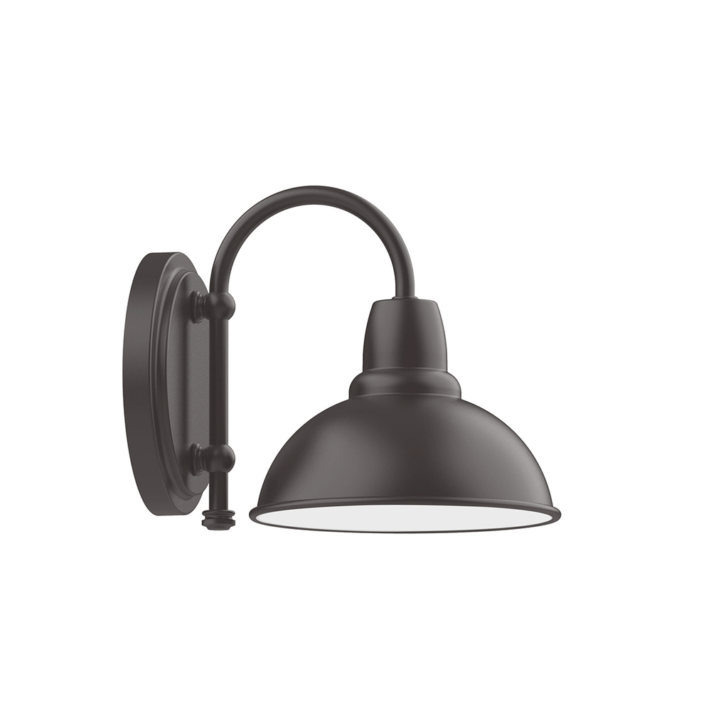 8&#34; Cafe shade, wall mount sconce, Bronze Matte