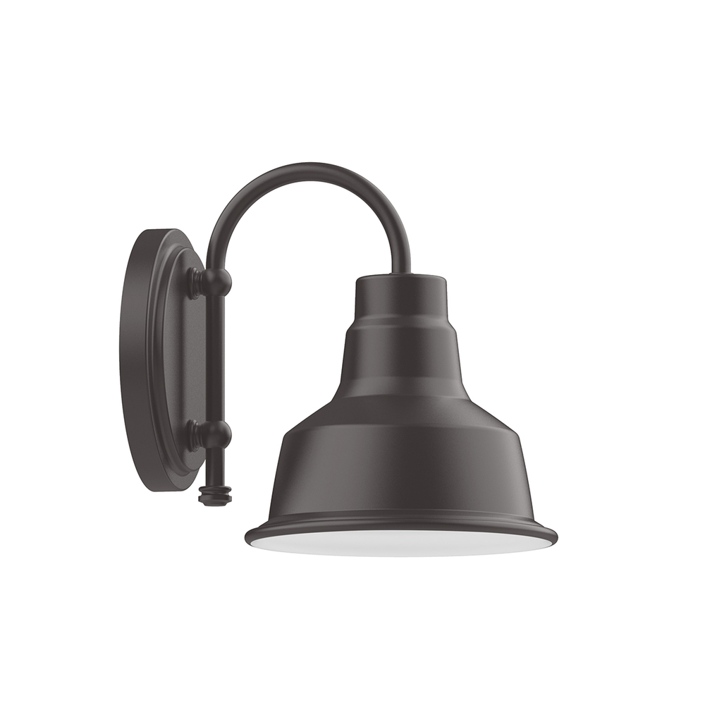 8&#34; Warehouse shade, wall mount sconce, Bronze Matte