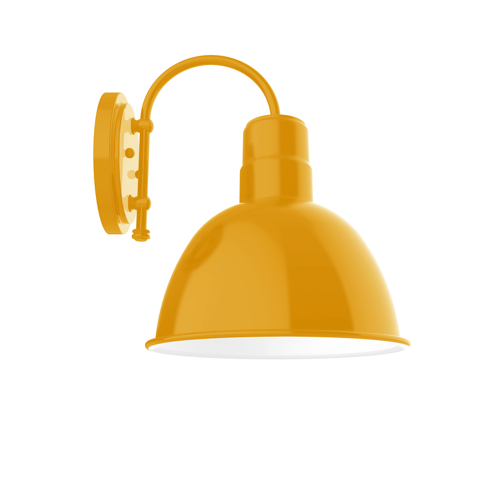 12&#34; Deep Bowl shade, wall mount sconce, Bright Yellow