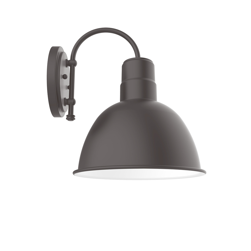 12&#34; Deep Bowl shade, wall mount sconce, Bronze Matte