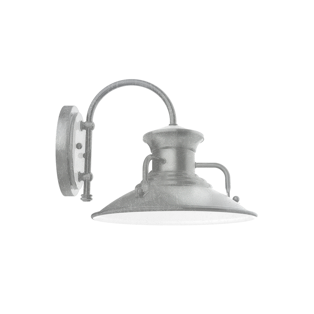 12&#34; Homestead shade, wall mount sconce, Painted Galvanized