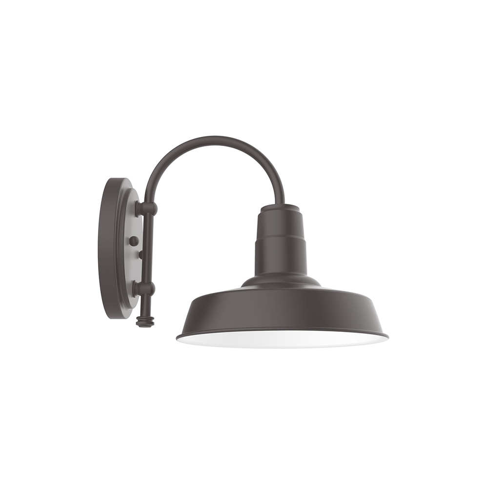 10&#34; Warehouse shade, wall mount sconce, Bronze Matte