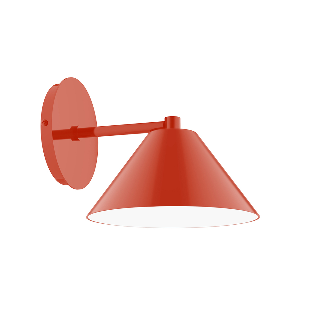 8&#34; Pinnacle Wall Sconce, Vermillion