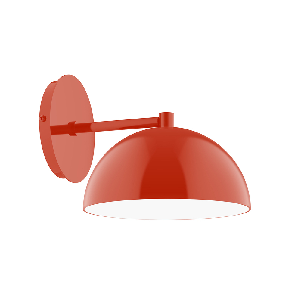 8&#34; Arcade Wall Sconce, Vermillion