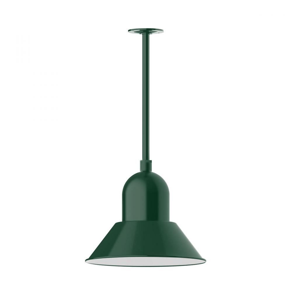 14&#34; Prima, stem mount with canopy, Forest Green