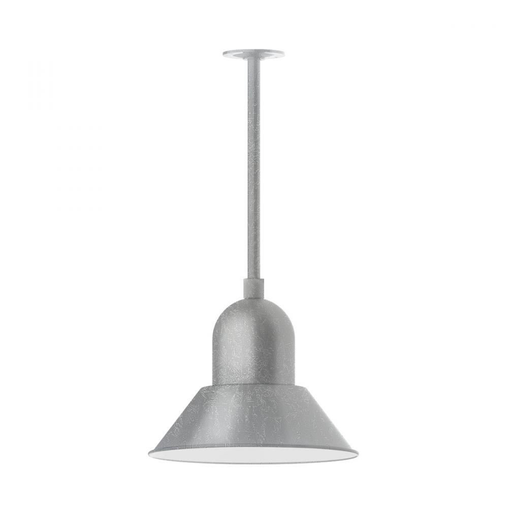 14&#34; Prima, stem mount with canopy, Painted Galvanized