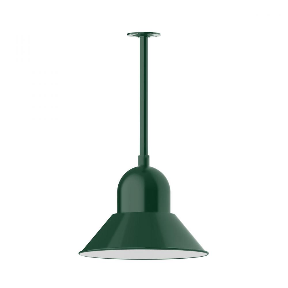 16&#34; Prima, stem mount with canopy, Forest Green