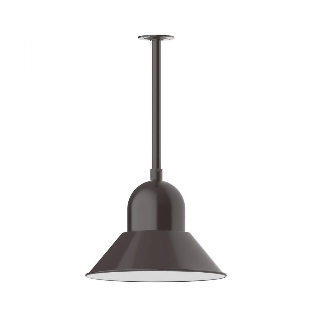 16&#34; Prima, stem mount with canopy, Architectural Bronze