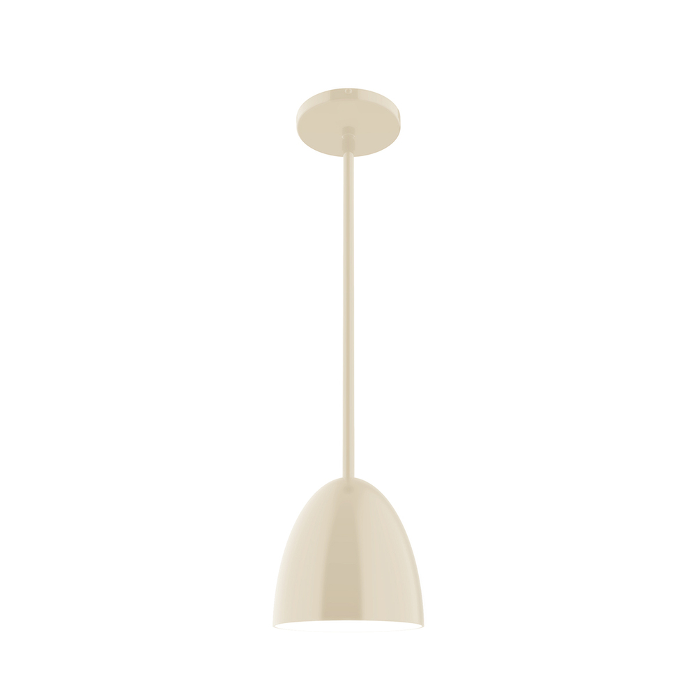 6&#34; Jill Stem Hung Pendant, Cream
