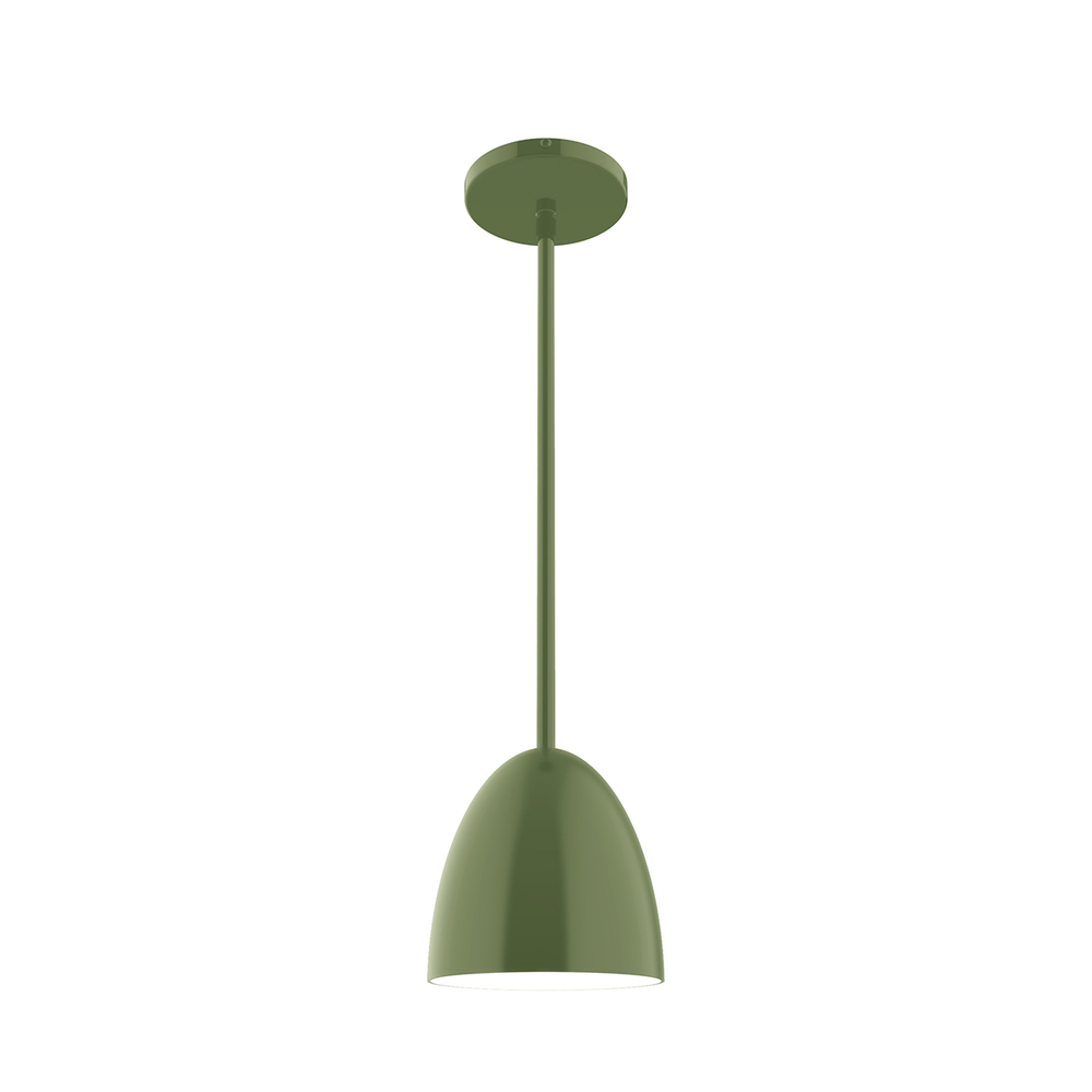 6&#34; Jill Stem Hung Pendant, Fern Green
