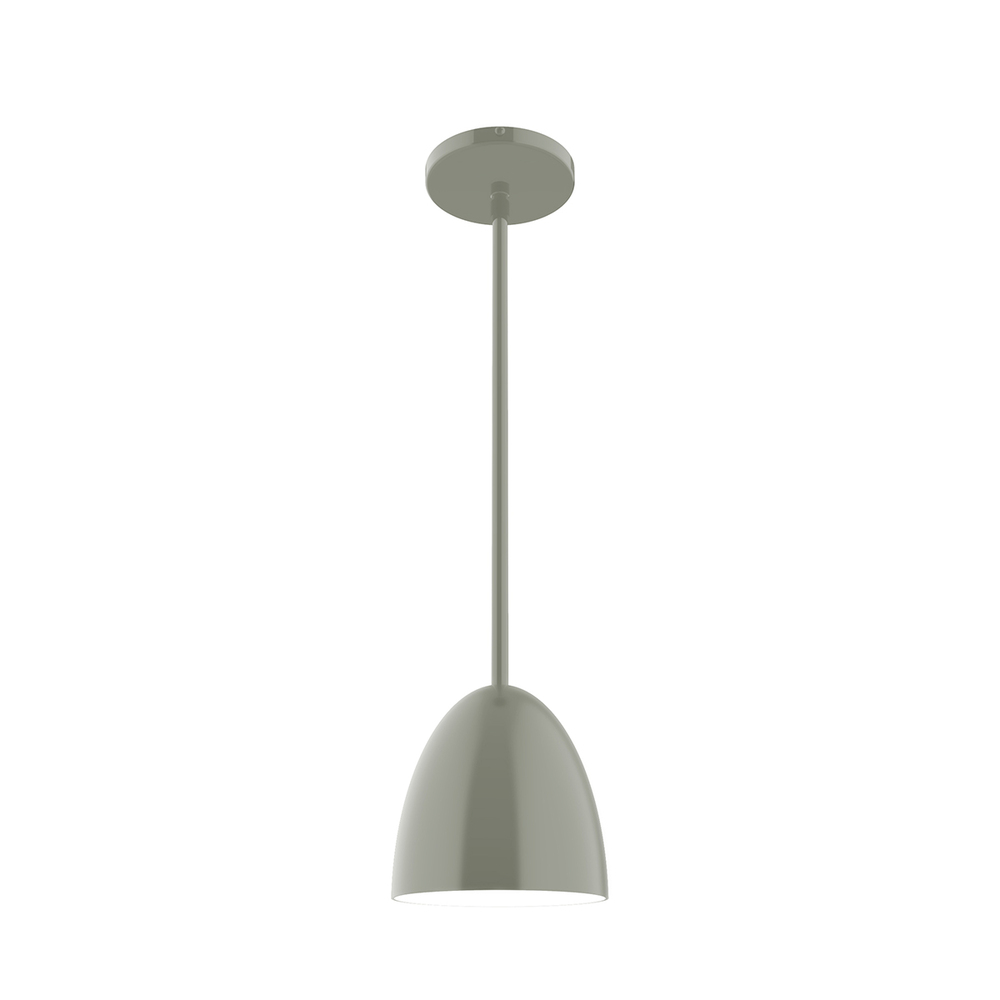 6&#34; Jill Stem Hung Pendant, Moss Green