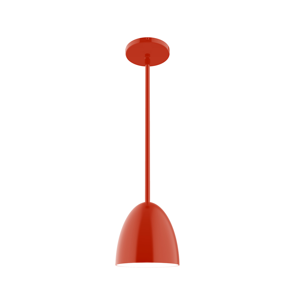 6&#34; Jill Stem Hung Pendant, Vermillion
