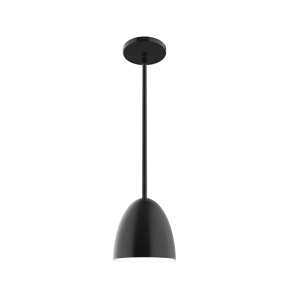 6&#34; Jill Stem Hung Pendant, Black