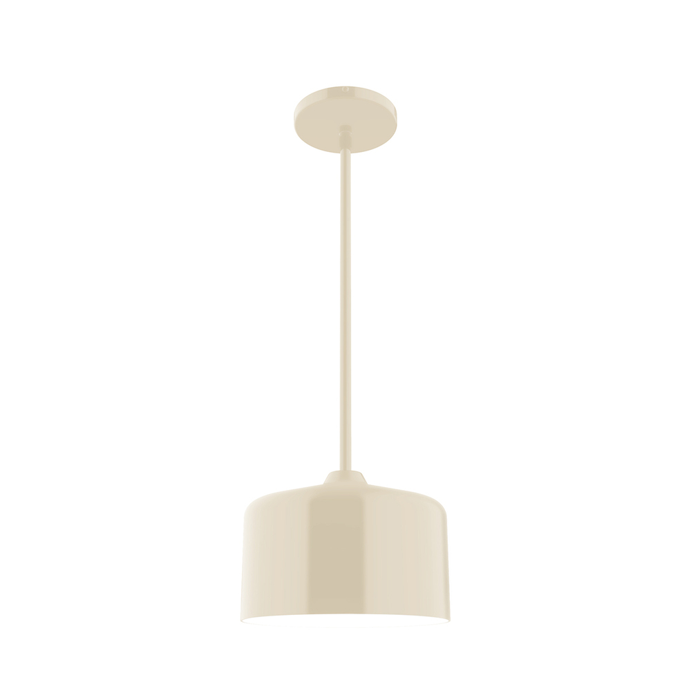 8.5&#34; Julia Stem Hung Pendant, Cream