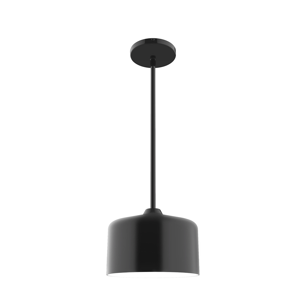 8.5&#34; Julia Stem Hung Pendant, Black