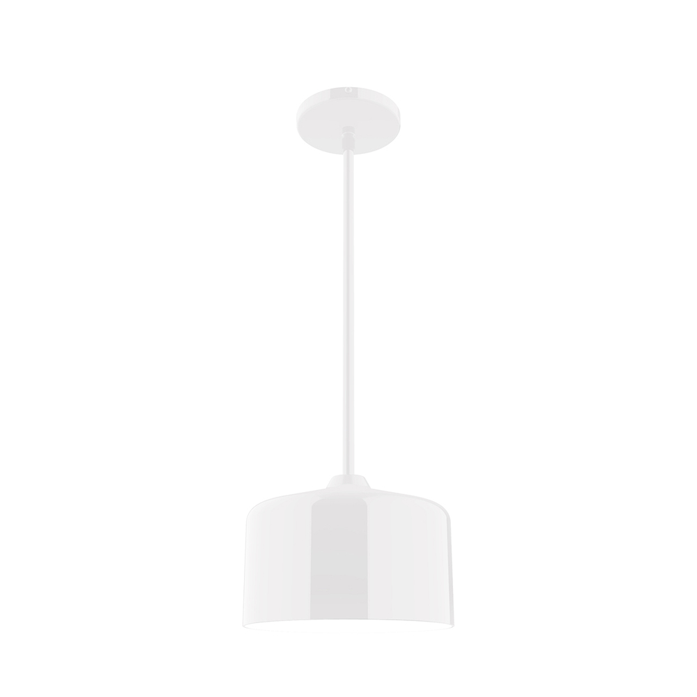 8.5&#34; Julia Stem Hung Pendant, White