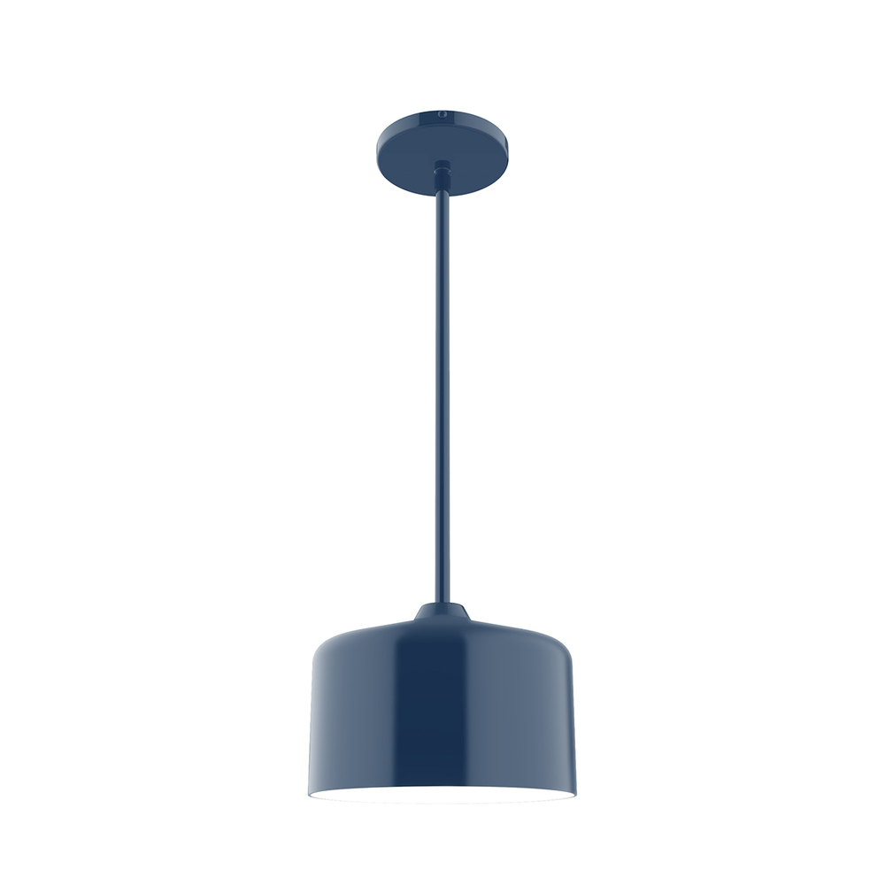 8.5&#34; Julia Stem Hung Pendant, Navy