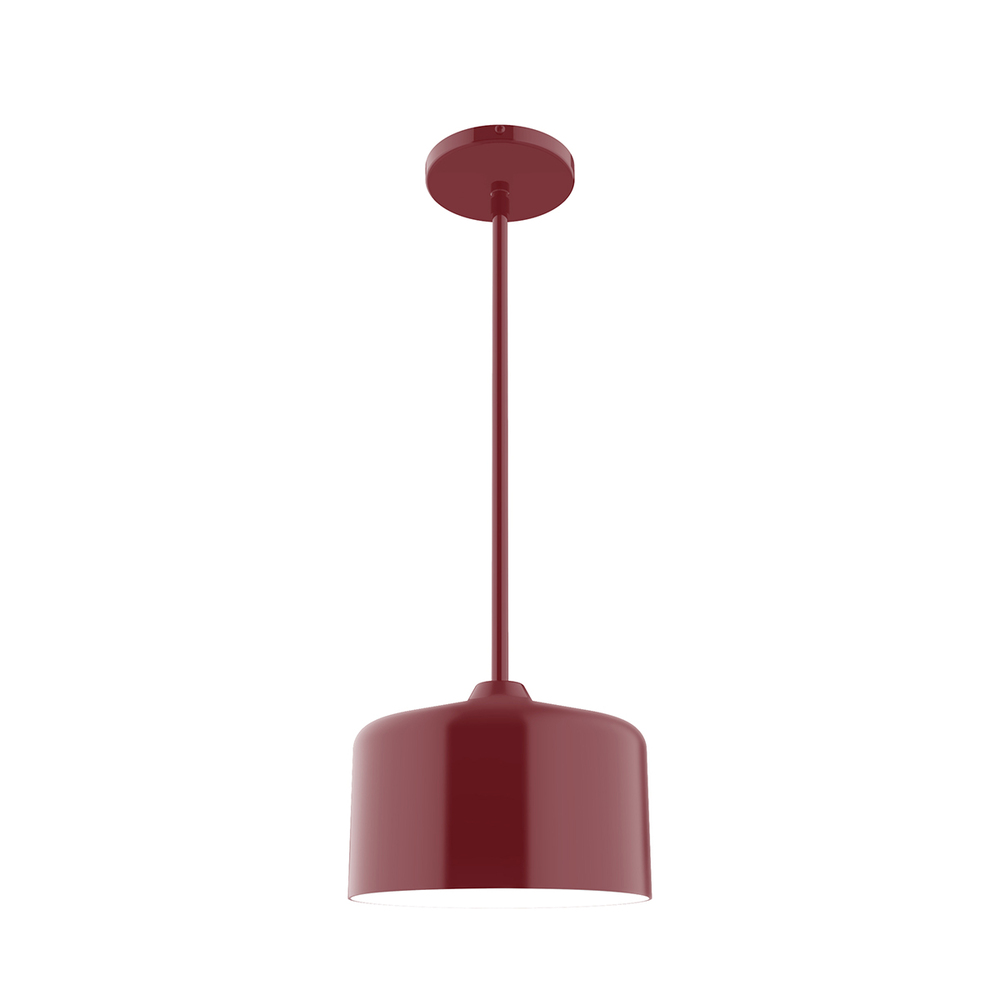 8.5&#34; Julia Stem Hung Pendant, Barn Red