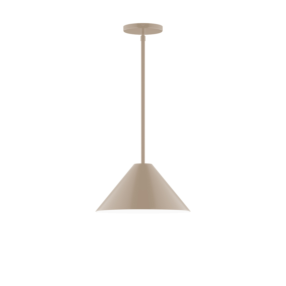 12&#34; Pinnacle Stem Hung Pendant, Clay