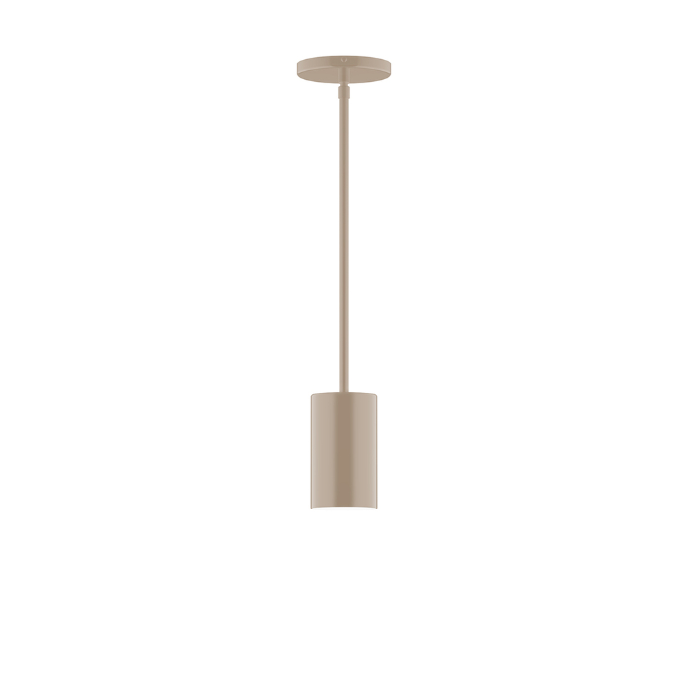 3.5&#34; x 6&#34; Beam Stem Hung Pendant, Clay