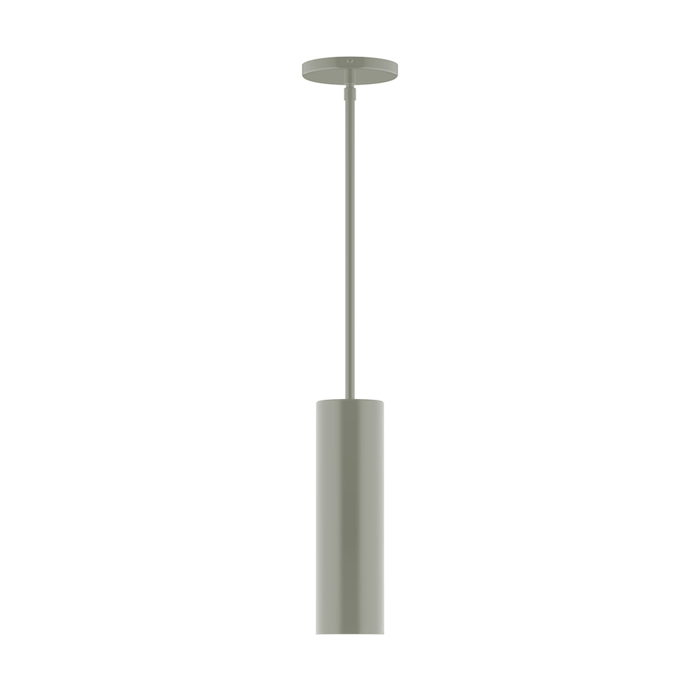 3.5&#34; x 12&#34; Beam Stem Hung Pendant, Moss Green