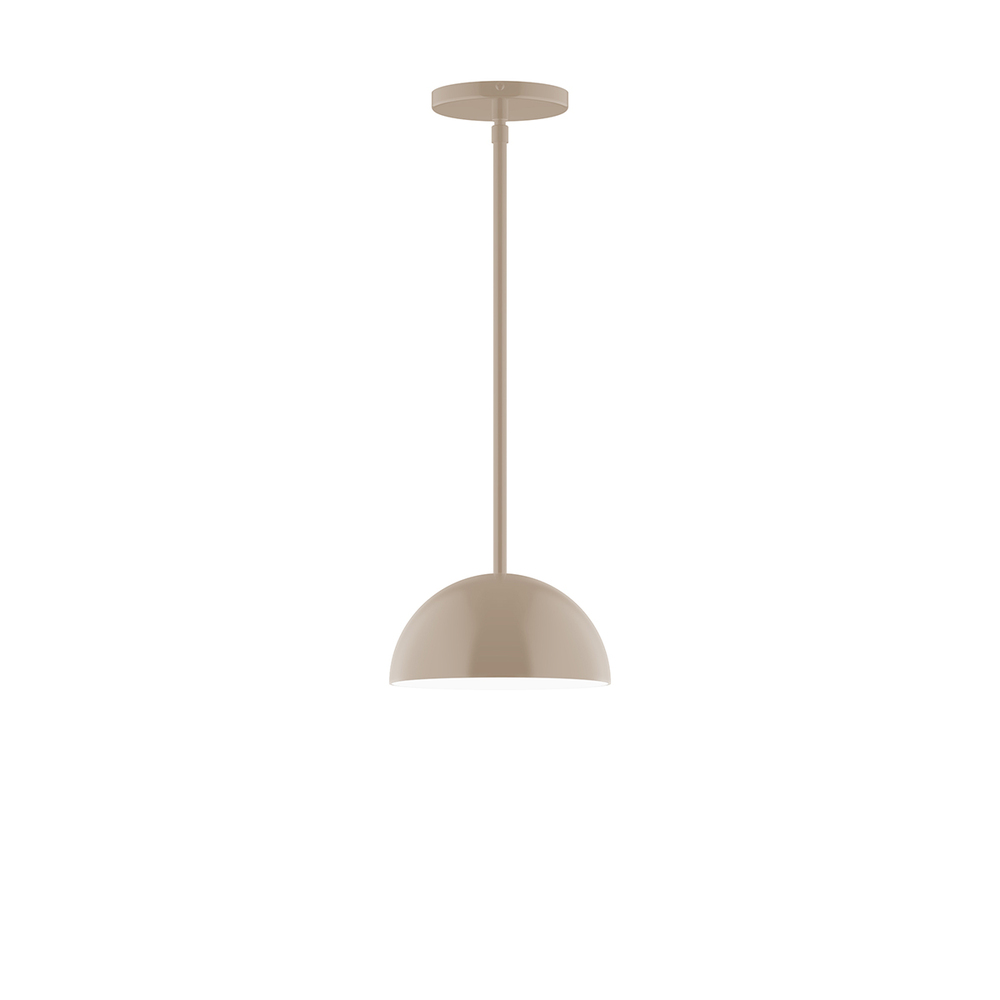 8&#34; Arcade Stem Hung Pendant, Clay