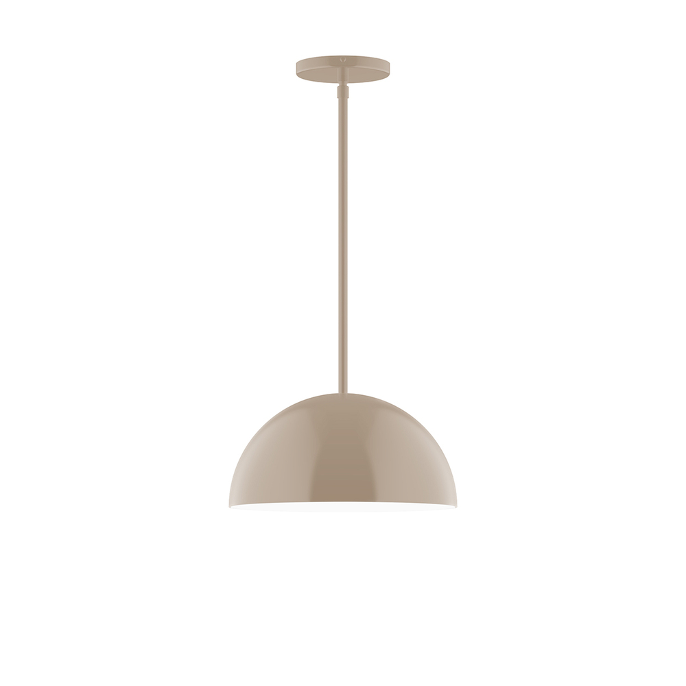 12&#34; Arcade Stem Hung Pendant, Clay