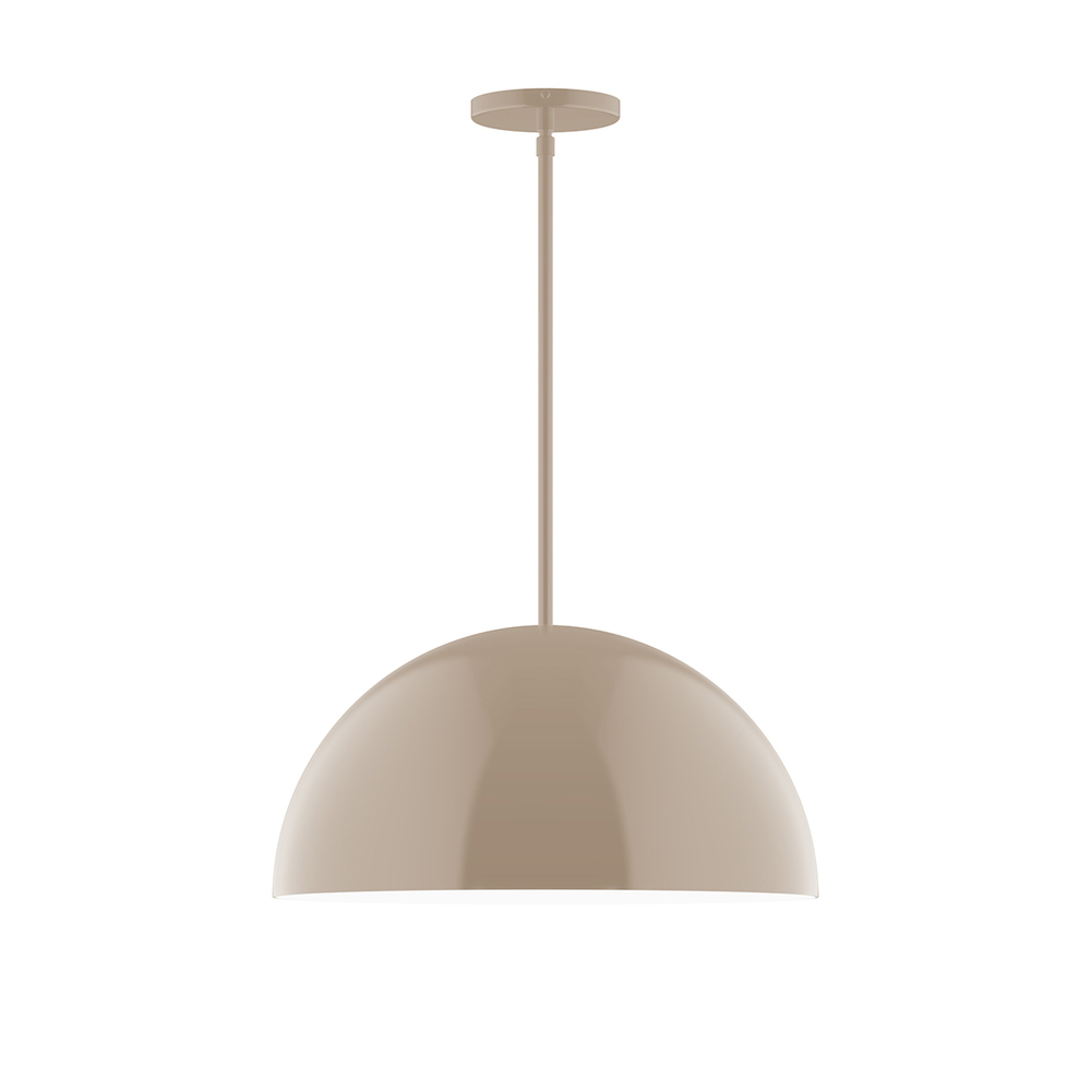 18&#34; Arcade Stem Hung Pendant, Clay