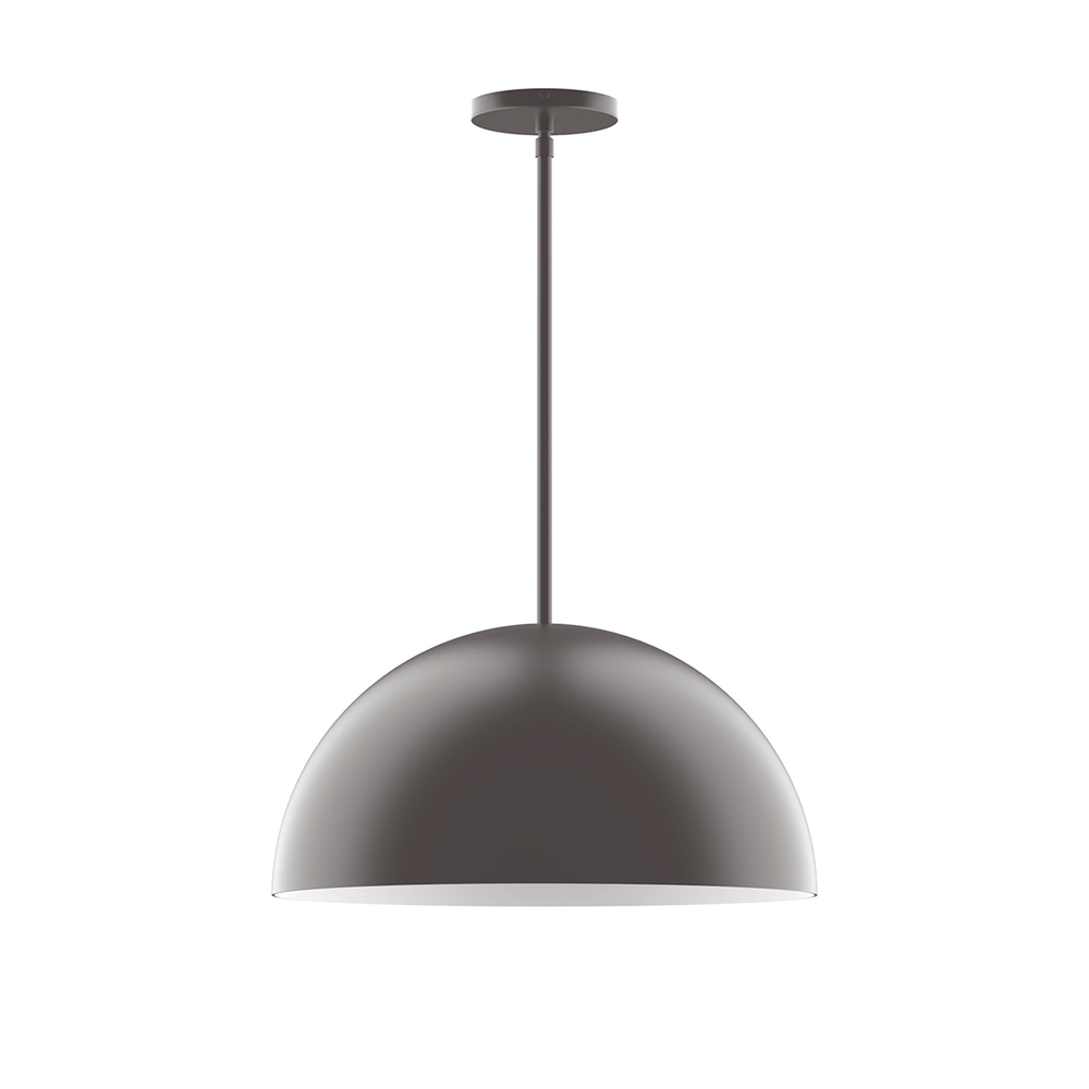 18&#34; Arcade Stem Hung Pendant, Bronze Matte
