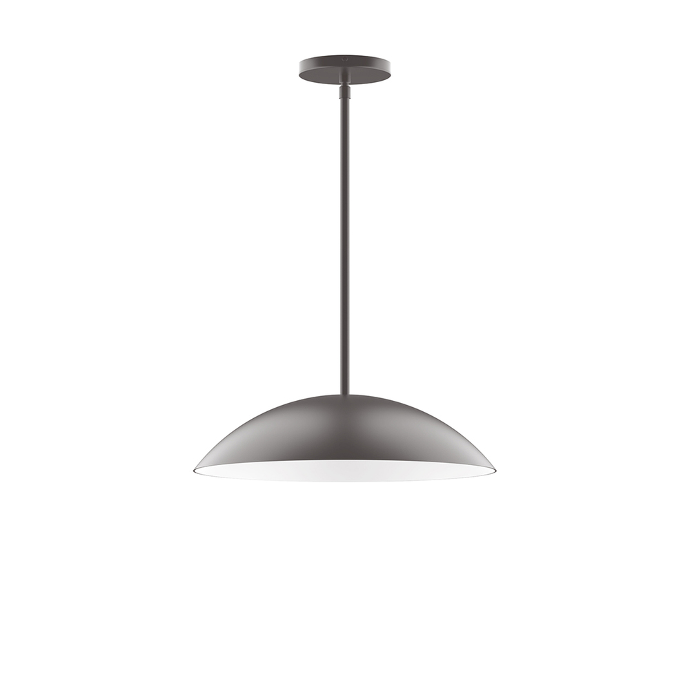 16&#34; Plateau Stem Hung Pendant, Bronze Matte