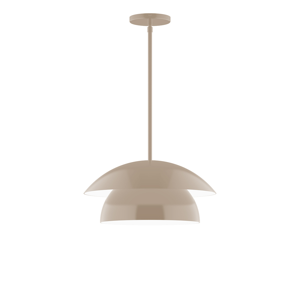 16&#34; Nest Stem Hung Pendant, Clay