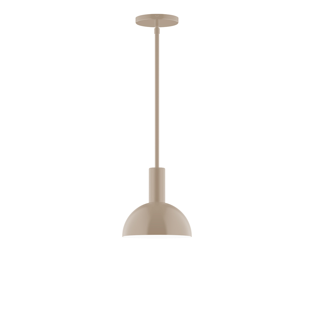 8&#34; Ray Stem Hung Pendant, Clay
