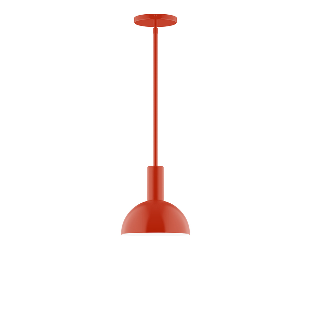 8&#34; Ray Stem Hung Pendant, Vermillion