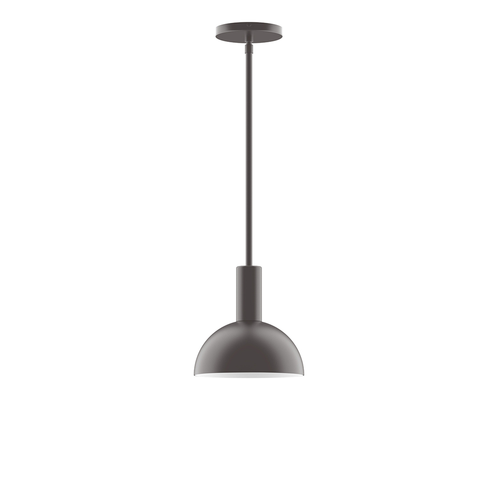 8&#34; Ray Stem Hung Pendant, Bronze Matte