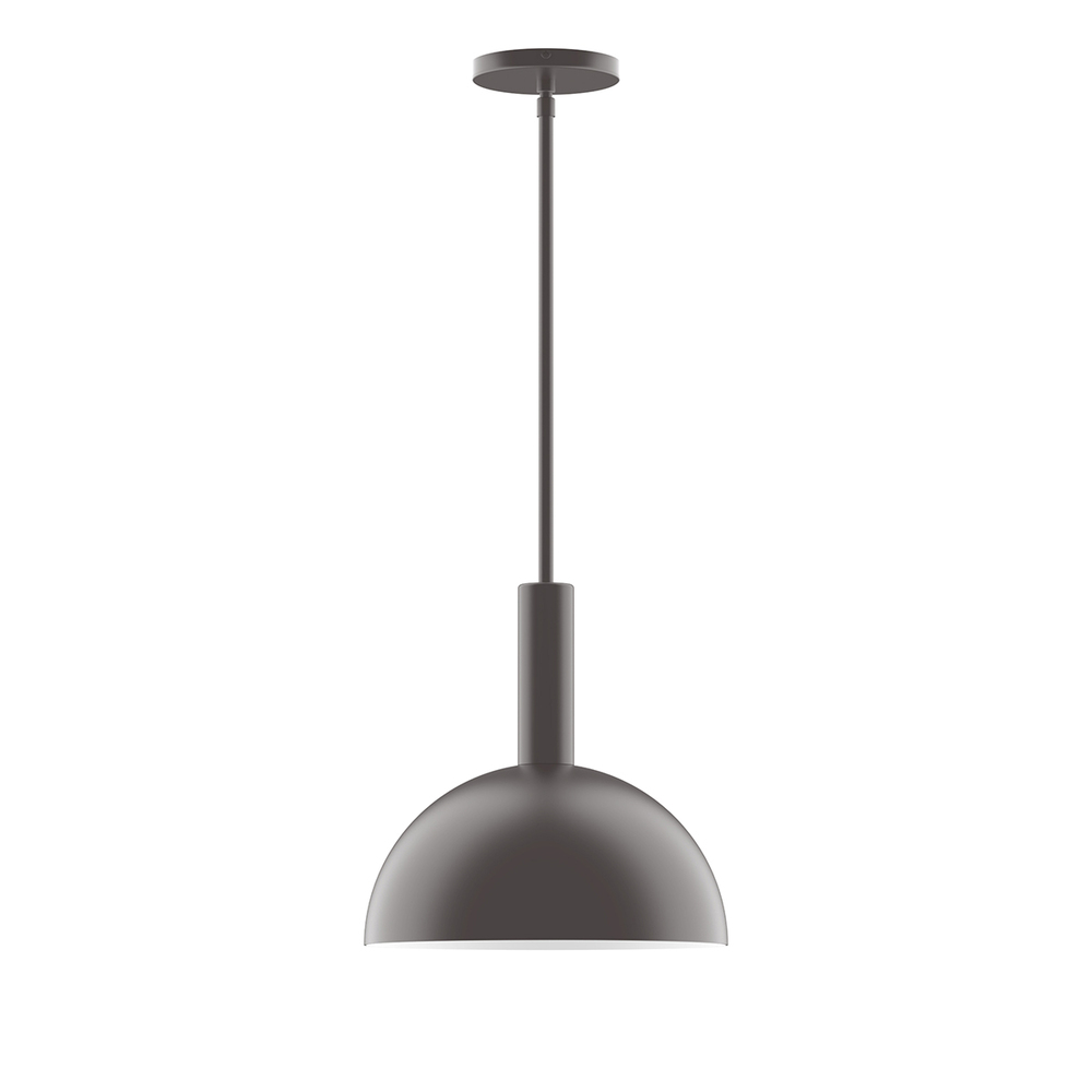 12&#34; Ray Stem Hung Pendant, Bronze Matte