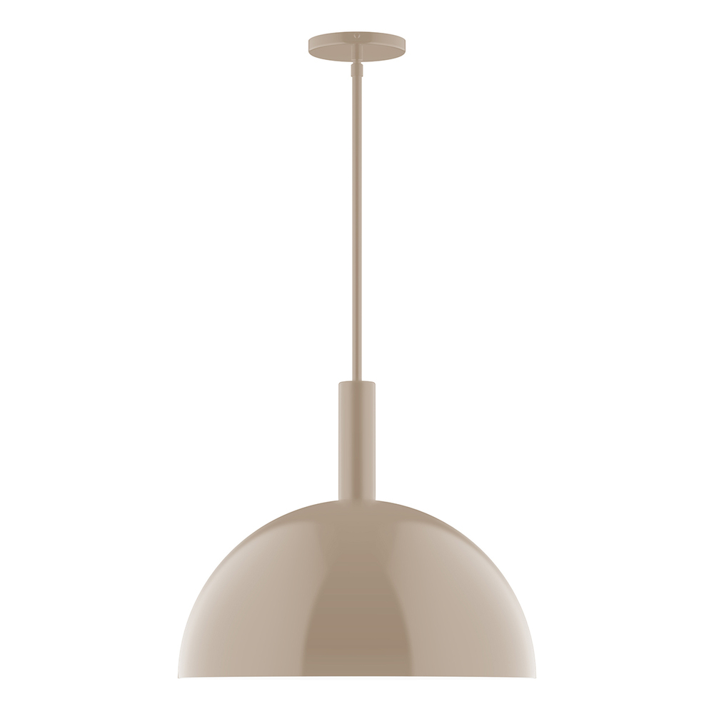 18&#34; Ray Stem Hung Pendant, Clay