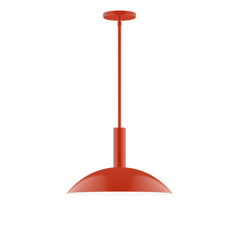 16&#34; Glow Stem Hung Pendant, Vermillion