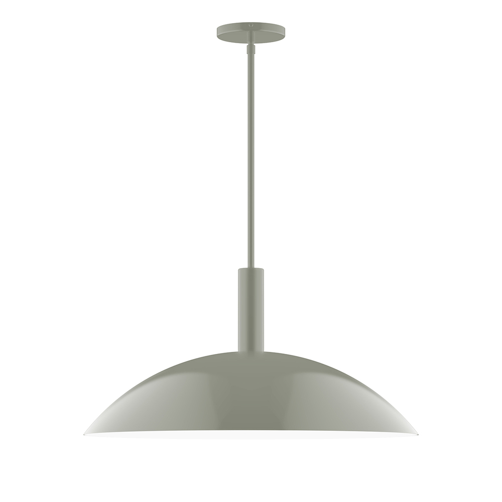 24&#34; Glow Stem Hung Pendant, Moss Green
