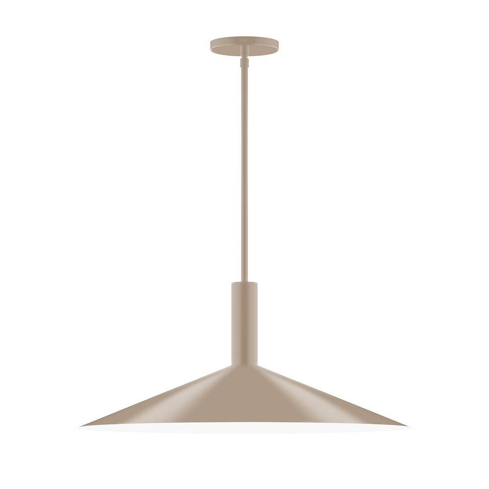 24&#34; Zing Stem Hung Pendant, Clay